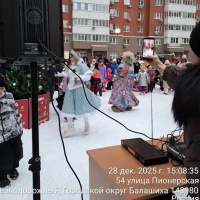Новогодний праздник во дворе дома Андрея Белого 1,3,5