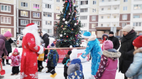 Новогоднее представление с Дедом Морозом и Снегурочкой для жителей